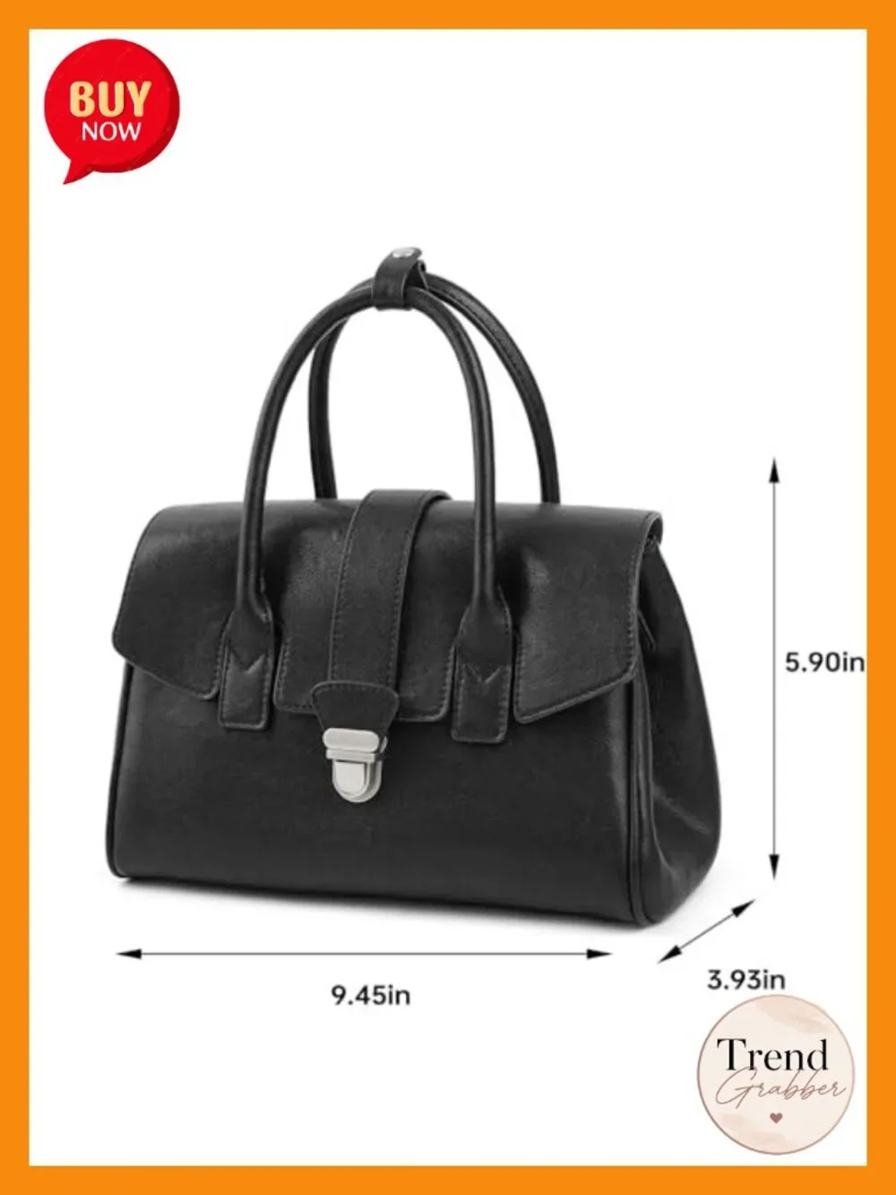 Vegan Leather Top Handle Satchel Tote Convertible Crossbody